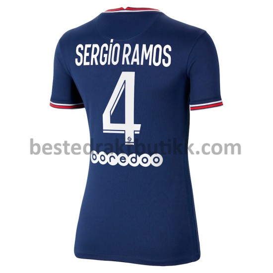Fotballdrakter Paris Saint-Germain Sergio Ramos 4 Hjemmedraktsett 2021-2022 til Dame
