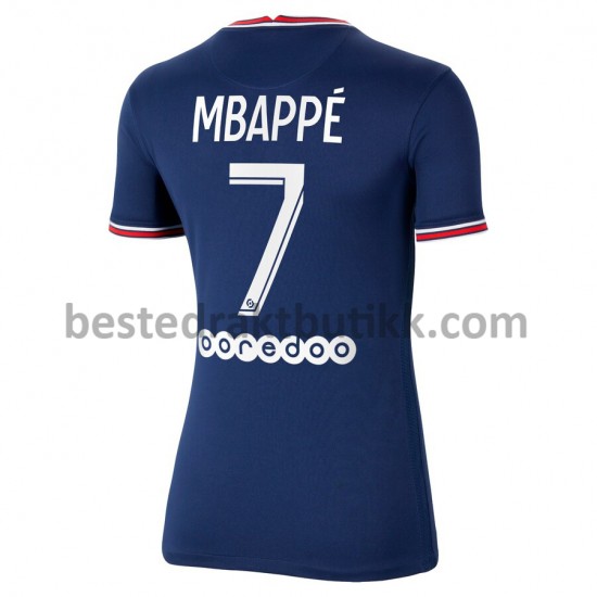 Fotballdrakter Paris Saint-Germain PSG Kylian Mbappé 7 Hjemmedraktsett 2021-2022 til Dame