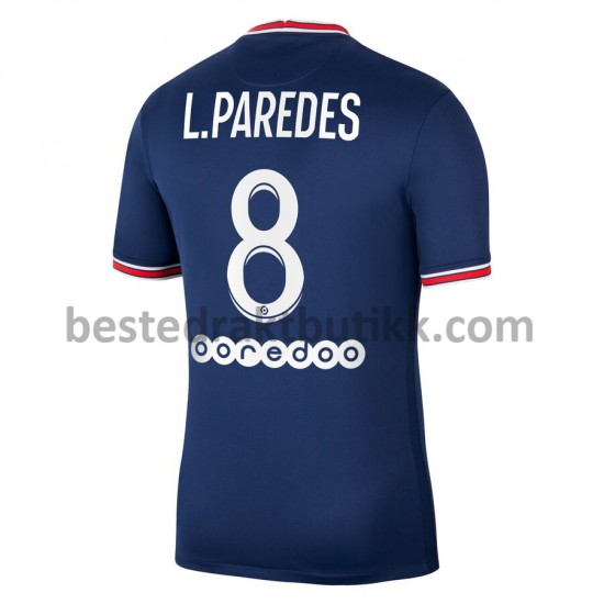 Fotballdrakter Paris Saint-Germain PSG Leandro Paredes 8 Hjemmedraktsett 2021-2022 til Herre