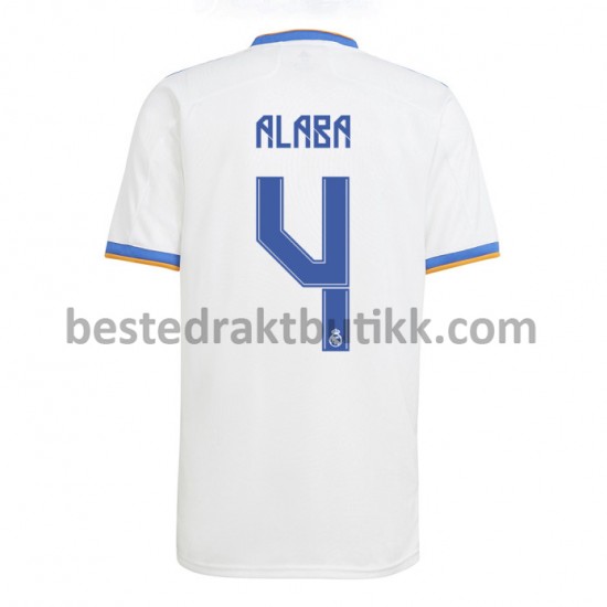 Fotballdrakter Real Madrid David Alaba 4 Hjemmedraktsett 2021-2022 til Herre