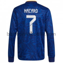 Fotballdrakter Real Madrid Eden Hazard 7 Bortedraktsett 2021-2022 Langermet til Herre