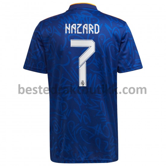 Fotballdrakter Real Madrid Eden Hazard 7 Bortedraktsett 2021-2022 til Herre