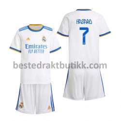 Fotballdrakter Real Madrid Eden Hazard 7 Hjemmedraktsett 2021-2022 til Barn