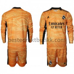 Fotballdrakter Real Madrid Keeper Bortedraktsett 2021-2022 Langermet til Barn