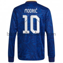 Fotballdrakter Real Madrid Luka Modrić 10 Bortedraktsett 2021-2022 Langermet til Herre