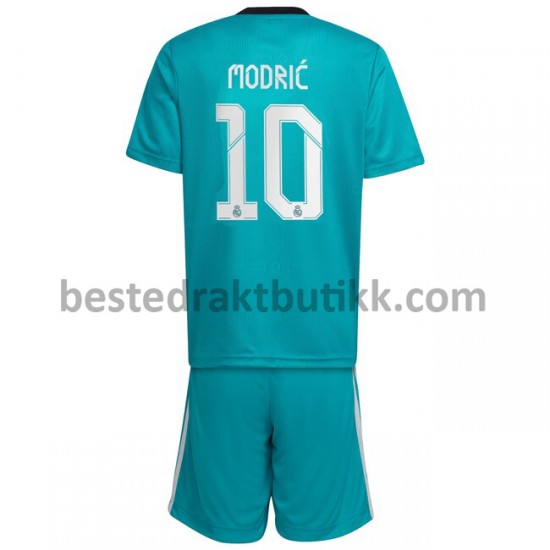 Fotballdrakter Real Madrid Luka Modrić 10 Tredjedraktsett 2021-2022 til Barn