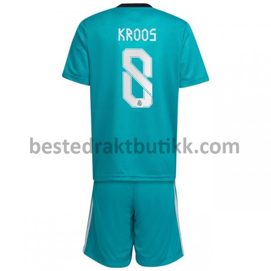 Fotballdrakter Real Madrid Toni Kroos 8 Tredjedraktsett 2021-2022 til Barn