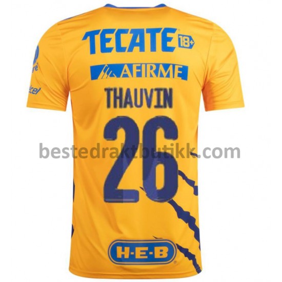 Fotballdrakter Tigres UANL Florian Thauvin 26 Hjemmedraktsett 2021-2022 til Herre