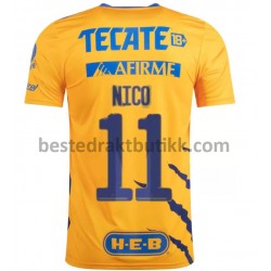 Fotballdrakter Tigres UANL Nico Lopez 11 Hjemmedraktsett 2021-2022 til Herre