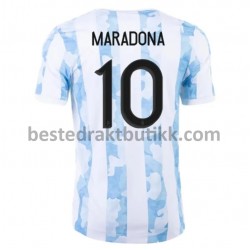 Fotballdrakter Argentina Maradona 10 Hjemmedraktsett 2021 til Herre