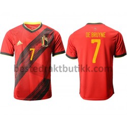 Fotballdrakter Belgia De Bruyne 7 Hjemmedraktsett Euro 2020 til Herre