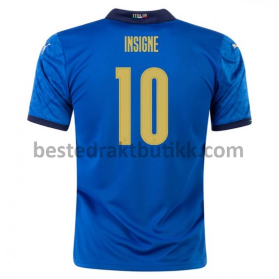 Fotballdrakter Italia Insigne 10 Hjemmedraktsett Euro 2020 til Herre