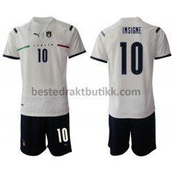 Fotballdrakter Italia Lorenzo Insigne 10 Bortedraktsett 2021-2022 til Barn