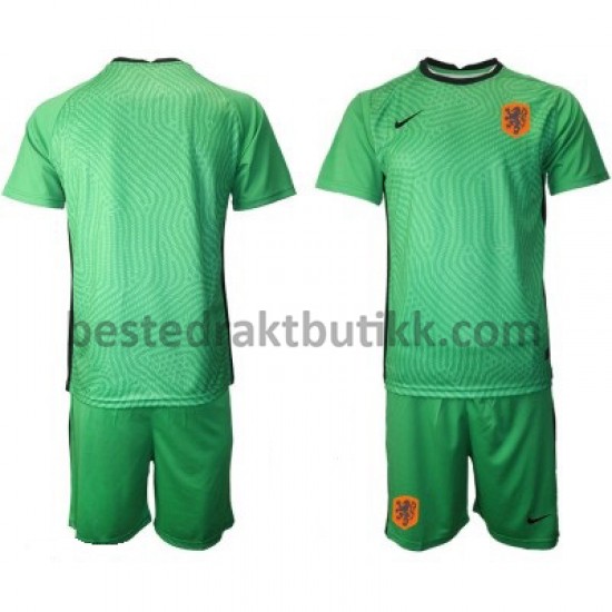 Fotballdrakter Nederland Keeper Bortedraktsett Euro 2020 til Barn