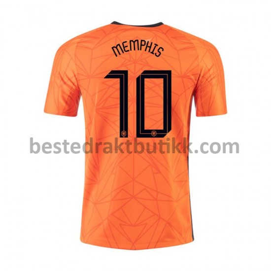 Fotballdrakter Nederland MEMPHIS 10 Hjemmedraktsett Euro 2020 til Herre