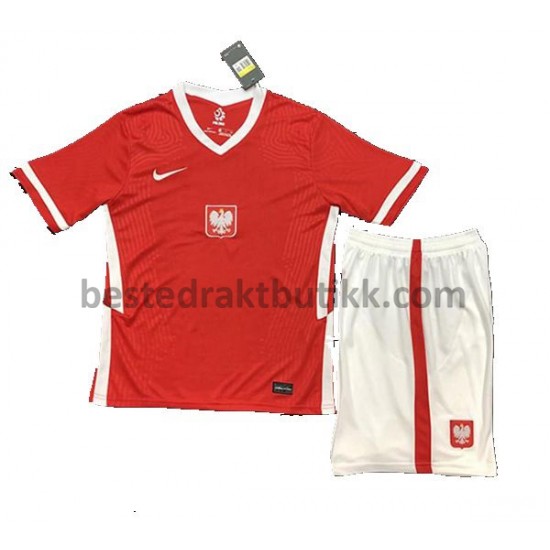Fotballdrakter Polen Bortedraktsett Euro 2020 til Barn