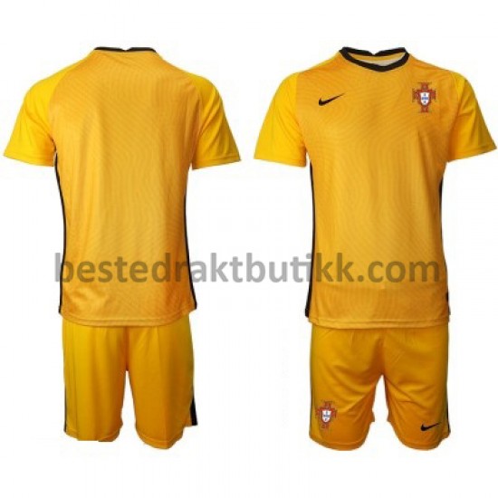 Fotballdrakter Portugal Keeper Bortedraktsett Euro 2020 til Barn