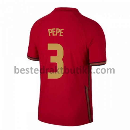 Fotballdrakter Portugal Pepe 3 Hjemmedraktsett Euro 2020 til Herre