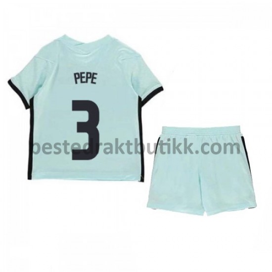 Fotballdrakter Portugal Pepe 3 Bortedraktsett Euro 2020 til Barn