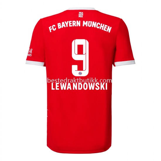 Fotballdrakter Bayern München Lewandowski 9 Hjemmedraktsett 2022-2023 til Herre