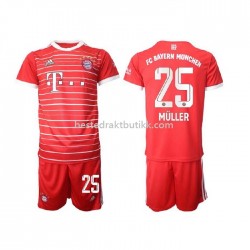 Fotballdrakter Bayern München Muller 25 Hjemmedraktsett 2022-2023 til Barn