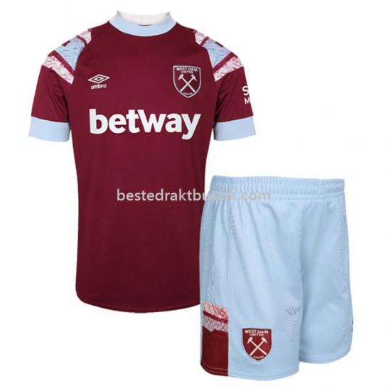 Fotballdrakter West Ham United Hjemmedraktsett 2022-2023 til Barn