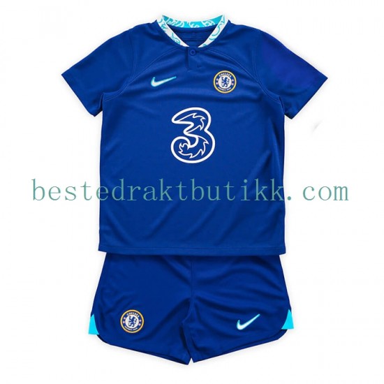 Fotballdrakter Chelsea Hjemmedraktsett 2022-2023 Kortermet til Barn