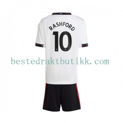 Fotballdrakter Manchester United Rashford 10 Bortedraktsett 2022-2023 Kortermet til Barn