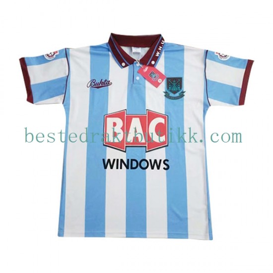 Fotballdrakter West Ham United Retro Bortedraktsett 1991-1992 Kortermet til Herre