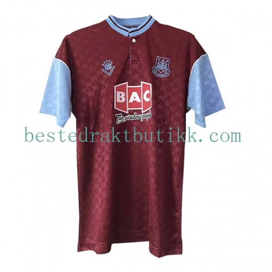 Fotballdrakter West Ham United Retro Hjemmedraktsett 1989-1990 Kortermet til Herre