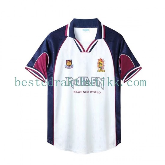 Fotballdrakter West Ham United Iron Maiden Retro Bortedraktsett 1999 Kortermet til Herre