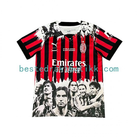 Fotballdrakter AC Milan Commemorative Edition Hjemmedraktsett 2022-2023 Kortermet til Herre