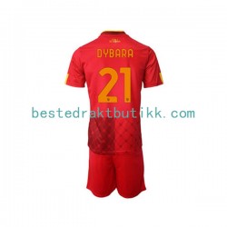 Fotballdrakter AS Roma Paulo Dybala 21 Hjemmedraktsett 2022-2023 Kortermet til Barn