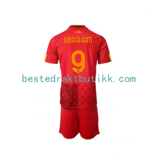Fotballdrakter AS Roma Tammy Abraham 9 Hjemmedraktsett 2022-2023 Kortermet til Barn