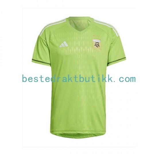 Fotballdrakter Argentina Keeper Bortedraktsett Fotball-VM 2022 Kortermet til Herre