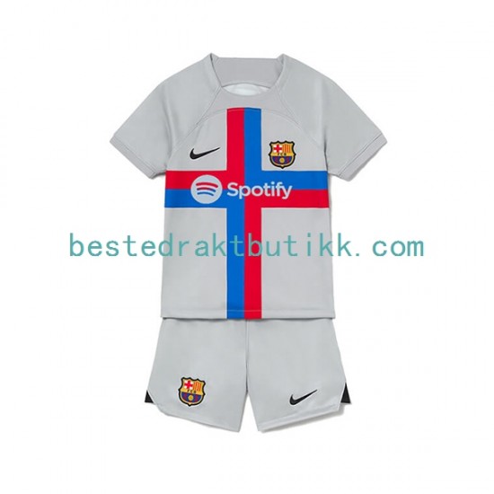 Fotballdrakter FC Barcelona Tredjedraktsett 2022-2023 Kortermet til Barn