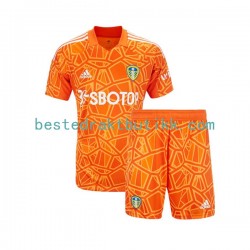 Fotballdrakter Leeds United Keeper Bortedraktsett 2022-2023 Kortermet til Barn