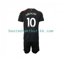Fotballdrakter Manchester City Grealish 10 Bortedraktsett 2022-2023 Kortermet til Barn
