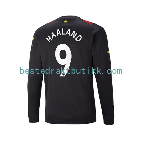 Fotballdrakter Manchester City Haaland 9 Bortedraktsett 2022-2023 Langermet til Herre