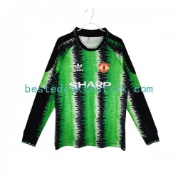 Fotballdrakter Manchester United 1990-1991 Keeper Retro Hjemmedraktsett Langermet til Herre