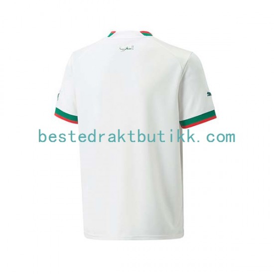 Fotballdrakter Marokko Bortedraktsett Fotball-VM 2022 Kortermet til Herre