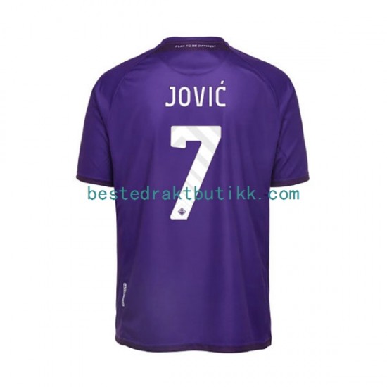 Fotballdrakter Fiorentina Jovic 7 Hjemmedraktsett 2022-2023 Kortermet til Herre