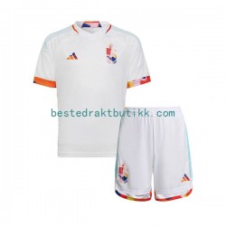 Fotballdrakter Belgia Bortedraktsett Fotball-VM 2022 Kortermet til Barn