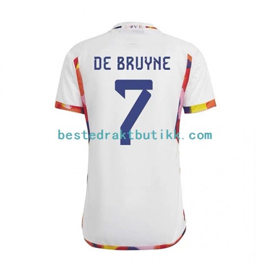 Fotballdrakter Belgia De Bruyne 7 Bortedraktsett Fotball-VM 2022 Kortermet til Herre