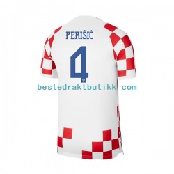 Fotballdrakter Kroatia Perisic 4 Hjemmedraktsett Fotball-VM 2022 Kortermet til Herre