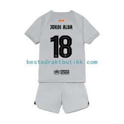 Fotballdrakter FC Barcelona Jordi Alba 18 Tredjedraktsett 2022-2023 Kortermet til Barn