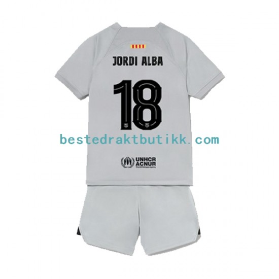 Fotballdrakter FC Barcelona Jordi Alba 18 Tredjedraktsett 2022-2023 Kortermet til Barn