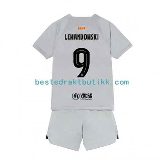Fotballdrakter FC Barcelona Lewandowski 9 Tredjedraktsett 2022-2023 Kortermet til Barn