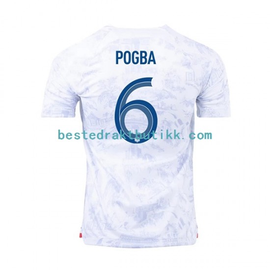 Fotballdrakter Frankrike Pogba 6 Bortedraktsett Fotball-VM 2022 Kortermet til Herre