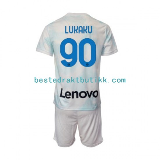 Fotballdrakter Inter Milan Romelu Lukaku 90 Bortedraktsett 2022-2023 Kortermet til Barn